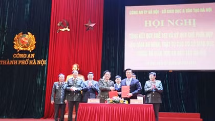 Tổng kết quy chế phối hợp đảm bảo ANTT cho các cơ sở giáo dục tại Hà Nội