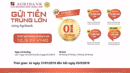 Tìm được chủ nhân Giải đặc biệt thứ hai Chương trình “Gửi tiền trúng lớn cùng Agribank”