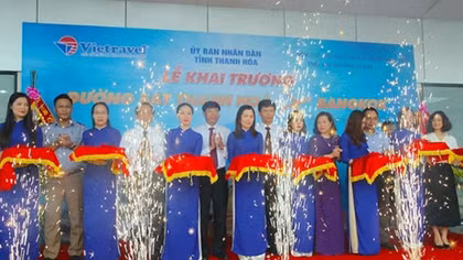 Khai trương đường bay quốc tế Thanh Hoá- Bang Kok