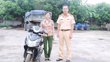 Nhận lại xe sau 4 năm bị mất trộm