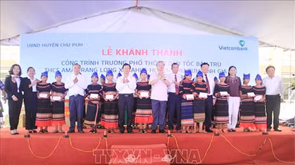 Khánh thành Trường Dân tộc bán trú tại xã đặc biệt khó khăn