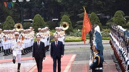 Chủ tịch nước Trần Đại Quang hội đàm với Tổng thống Ai Cập