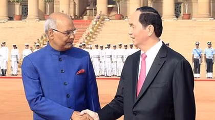 Chủ tịch nước Trần Đại Quang hội kiến Tổng thống Ấn Độ Ram Nath Kovind