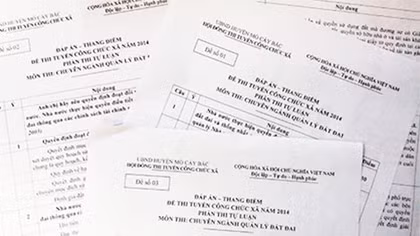 Nhiều cán bộ bị kỷ luật vì lộ nguồn đề thi công chức