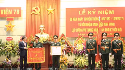 Phó Thủ tướng Vũ Đức Đam dự lễ kỷ niệm 60 năm Ngày truyền thống Viện 78, Tổng cục II, Bộ Quốc phòng