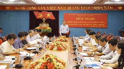 Đoàn kiểm tra số 1 về phòng, chống tham nhũng kiểm tra công tác tại Hoà Bình