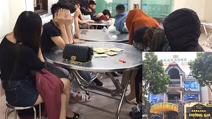  18 thanh thiếu niên dương tính với ma túy trong quán karaoke Hoàng Gia