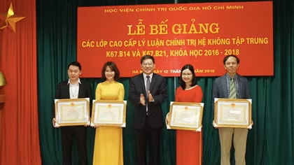 Bế giảng Lớp cao cấp lý luận chính trị hệ không tập trung