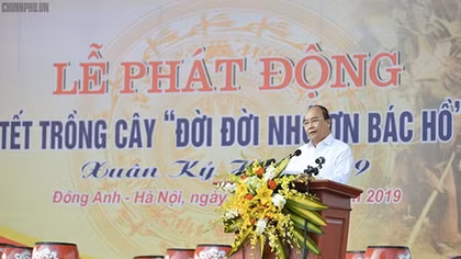 Thủ tướng mong mỗi gia đình Thủ đô trồng một cây, tạo nét đẹp mới của Hà thành
