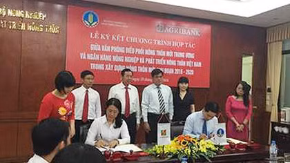 Agribank hợp tác xây dựng nông thôn mới giai đoạn 2016 - 2020