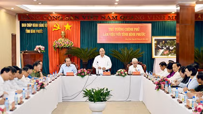 Thủ tướng: Bình Phước cần tiên phong đổi mới
