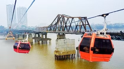 Hà Nội bác đề xuất xây dựng cáp treo dài 5km vượt sông Hồng