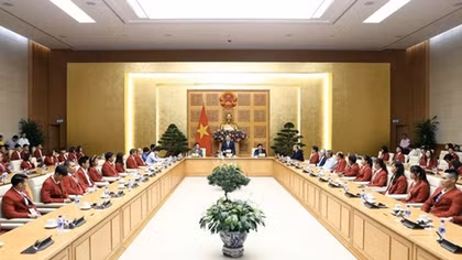Thủ tướng gặp mặt đoàn thể thao Việt Nam tham dự ASIAD 2018