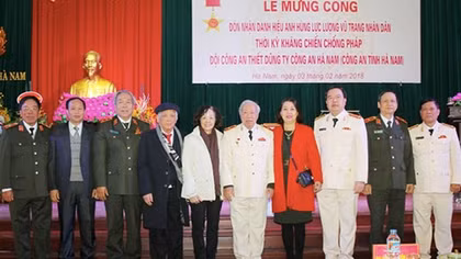 Đội Công an Thiết Dũng đã đi vào lịch sử hào hùng trên quê hương Hà Nam