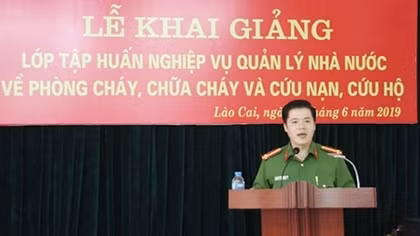 Khai giảng lớp tập huấn nghiệp vụ Quản lý nhà nước về phòng cháy, chữa cháy và cứu nạn cứu hộ.