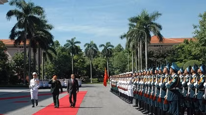 Chủ tịch nước Trần Đại Quang tiếp Bộ trưởng và Đoàn đại biểu cấp cao Bộ Quốc phòng Indonesia
