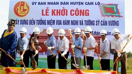 Xây Đền tưởng niệm Vua Hàm Nghi và tướng sĩ Cần Vương