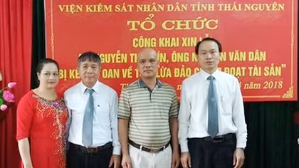 Viện KSND tỉnh Thái Nguyên công khai xin lỗi bà Nguyễn Thị Chín, ông Nguyễn Văn Dân bị truy tố oan sai