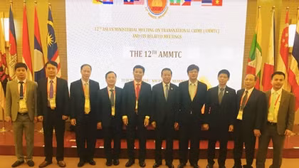 Đoàn đại biểu Việt Nam dự Hội nghị Bộ trưởng ASEAN về Phòng, chống tội phạm xuyên quốc gia lần thứ 12 