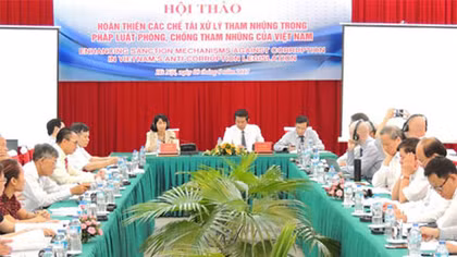 Hoàn thiện các chế tài xử lý tham nhũng