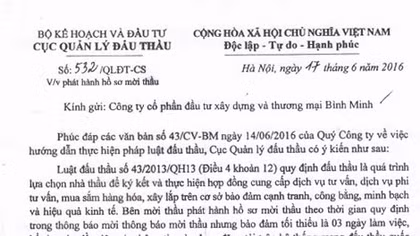 Một kiểu mời thầu lạ ở Công ty Điện lực Thái Bình