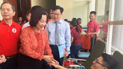 Ngày hội "Giọt hồng Đất mỏ" tiếp nhận 626 đơn vị máu