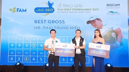 Golf thủ Thái Trung Hiếu vô địch tại giải FAM Golf Tournament 2017