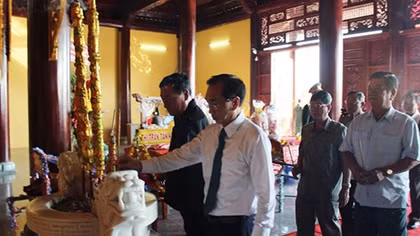 Lễ dâng hương giỗ Tổ Hùng Vương tại Đền Hùng Tân Hiệp