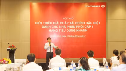 Techcombank giới thiệu giải pháp tài chính đặc biệt cho nhà phân phối cấp 1 hàng tiêu dùng nhanh