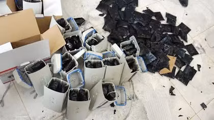 Cận cảnh lô ma túy đá "khủng" cất giấu trong camera và hộp mực in