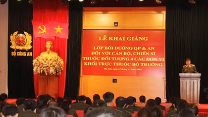 Bồi dưỡng kiến thức Quốc phòng và An ninh cho các đơn vị khối trực thuộc Bộ trưởng