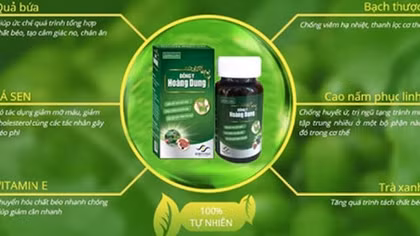Thực phẩm giảm cân đông y Hoàng Dung không được cấp phép