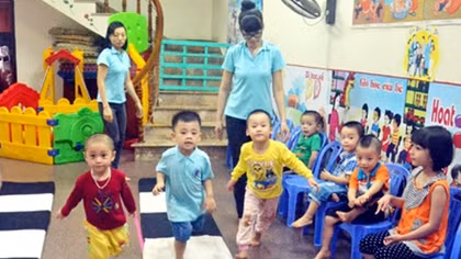 Lớp mầm non tư thục sẽ có tối đa 70 trẻ
