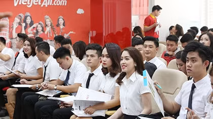 Ngày 28-2, Hàng không Vietjet tuyển dụng tiếp viên trên toàn quốc