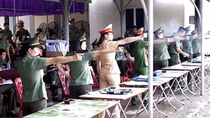 Khai mạc Giải bắn súng ngắn quân dụng Báo An ninh Hải Phòng
