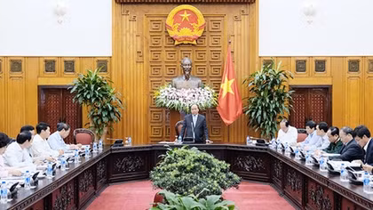Thủ tướng chủ trì họp về công tác chuẩn bị cho hai Hội nghị đa phương lớn
