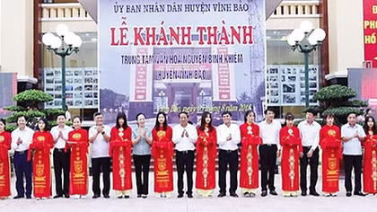 Khánh thành Trung tâm văn hoá Nguyễn Bỉnh Khiêm