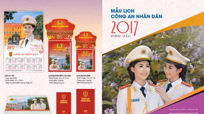 Phát hành lịch Công an nhân dân 2017