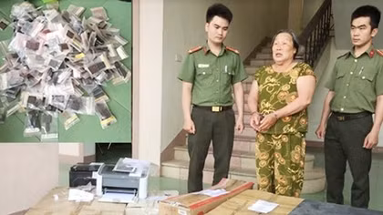 Triệt phá đường dây làm bằng giả quy mô cực lớn ở Nghệ An