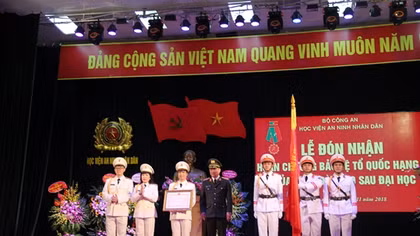 Khoa Đào tạo Sau đại học, Học viện ANND đón nhận Huân chương Bảo vệ Tổ quốc