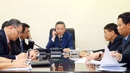 Bộ trưởng Tô Lâm điện đàm với bà Priti Patel, Bộ trưởng Bộ Nội vụ Liên hiệp Vương quốc Anh và Bắc Ireland