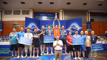 Liên Chi hội Nhà báo Bộ Công an tham dự Giải bóng bàn Cúp Hội Nhà báo Việt Nam 2020