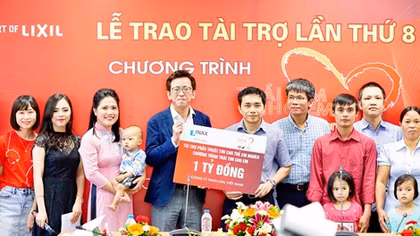 Tài trợ 1 tỷ đồng để phẫu thuật cho trẻ em bị tim bẩm sinh