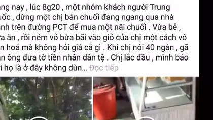  Du khách Trung Quốc bị “tố” có hành động xấu với phụ nữ bán rong