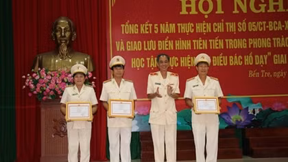 Khắc ghi lời Bác, Công an tỉnh Bến Tre hoàn thành tốt mọi nhiệm vụ