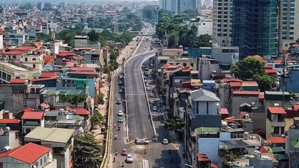 Cầu vượt An Dương trước ngày thông xe
