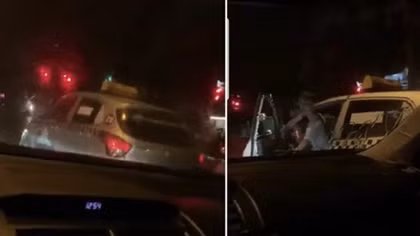 Tài xế taxi Thanh Nga hung hăng đòi đốt xe người dừng đèn đỏ