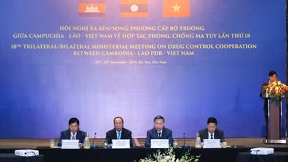 Khai mạc Hội nghị cấp Bộ trưởng Việt Nam - Lào - Campuchia về phòng, chống ma tuý