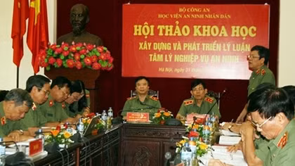 Hội thảo khoa học “Xây dựng và phát triển lý luận tâm lý nghiệp vụ An ninh”