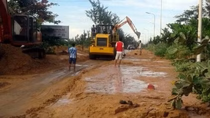 Đình chỉ công ty Tân Quang Cường sau sự cố vỡ hồ chứa nước đãi titan